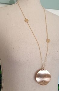 Anthropologie Jewelry - NWOT ANTHROPOLOGIE GOLD CIRCLE WITH PAVES NECKLACE Anthropologie Jewelry - NWOT ANTHROPOLOGIE GOLD CIRCLE WITH PAVES NECKLACE
